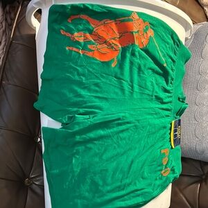 Polo Ralph Lauren Green and Orange Hybrid Shorts